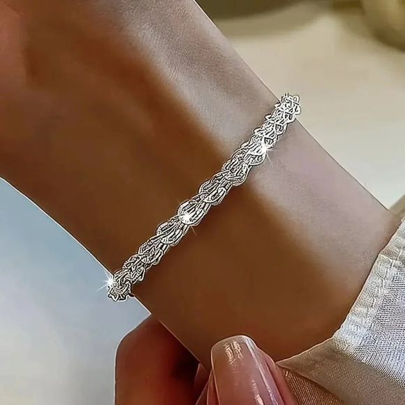 NIP - Sterling Silver Phoenix Tail Bracelet Chain - Picture 5 of 5